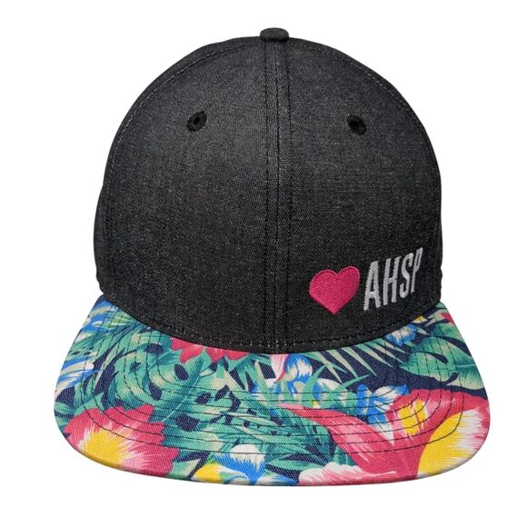 AHSP Aspen Highlands Ski Patrol Snapback Hat Multi OS Embroidered Floral Print - Picture 1 of 8